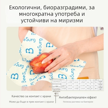 Bingxiu Антибактериална магическа кърпа за кухня, кърпа за съдове с хранителен клас, устойчива на мазнини и петна, попивна, подходяща за мокро и сухо използване, дървесно влакно