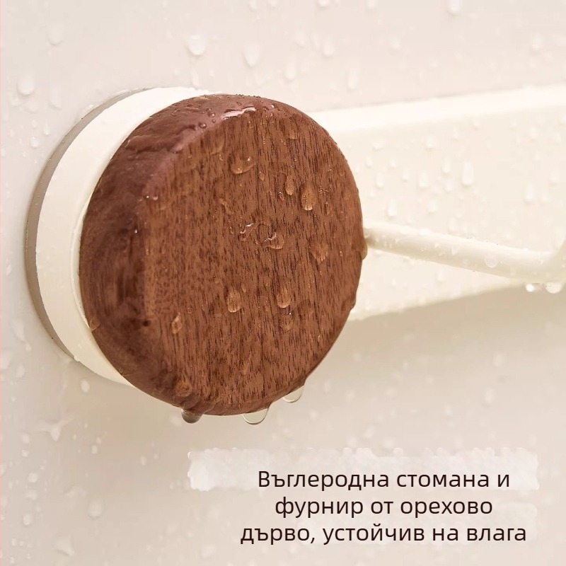 Стенно държач за кухненска ролка и фолио, без пробиване, с множество пръчки за съхранение на торбички и кърпи