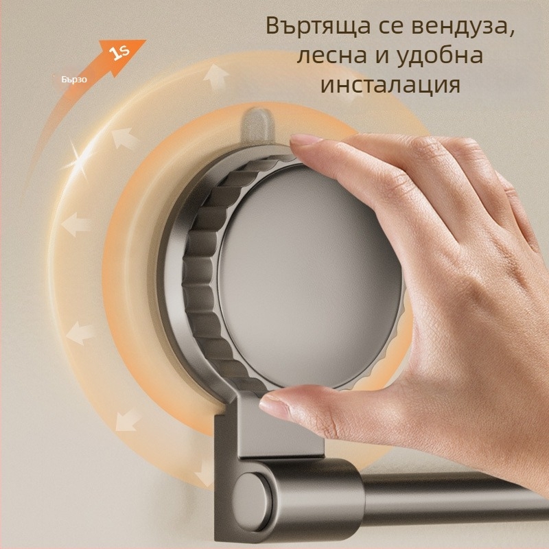 Държач за кухненска хартия и рулони със вакуумни чашки – без пробиване, за шкаф, за фолио и кърпи