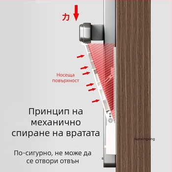 Детски предпазител за врата за наемни апартаменти, заключване за самостоятелно живеещи, устройство против отваряне на врата