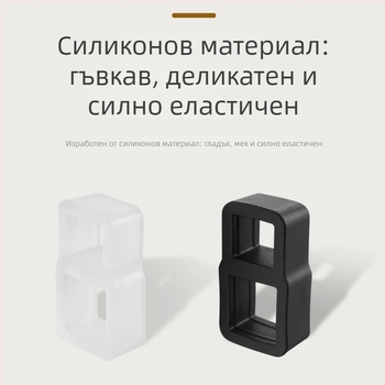 Прозрачен стопер за врата от ТПЕ, с буфер за дръжка на врата, ударопоглъщаща подложка и защита от вятър