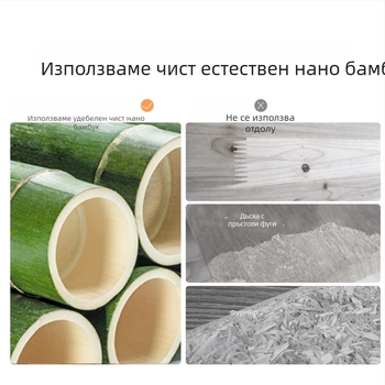 Употребяван мобилен бамбуков рафт за съхранение с колела, двуетажно ретро масичка за кафе със страничен шкаф за дивана и нощно шкафче, рафт за леки закуски