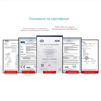 DG закачалки за завеси за душ с пет мъниста, неръждаема стомана, комплект 12 бр., бял и черен, модерен минималистичен аксесоар за прозорци