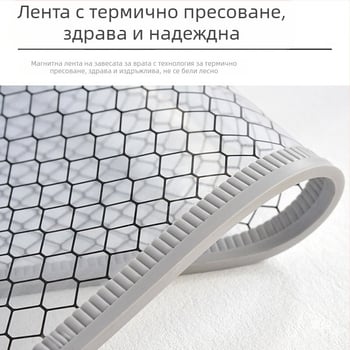 Прозрачна антистатична магнитна завеса за врата за чисти помещения и електронни работилници