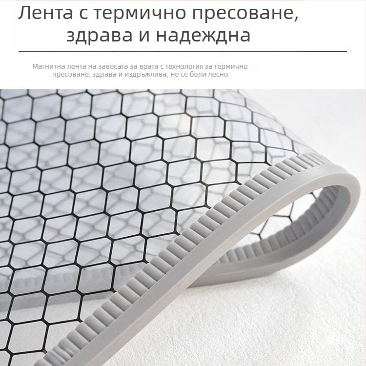 Прозрачна антистатична магнитна завеса за врата за чисти помещения и електронни работилници