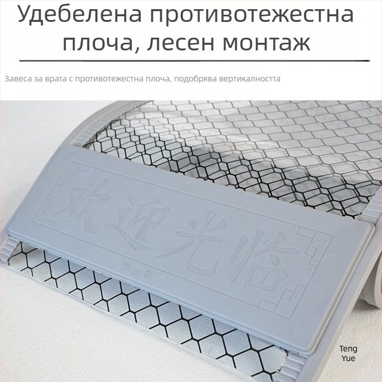 Прозрачна антистатична магнитна завеса за врата за чисти помещения и електронни работилници