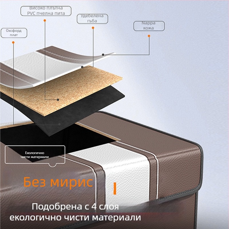 Кутия за багажник с диамантен модел, магнитен органайзер за багаж, голям капацитет за автомобилни вещи, сгъваема