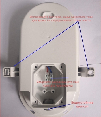 LED лампа за сауна и хладилно помещение, външна водоустойчива стенна лампа с защита срещу влага и сензор за движение
