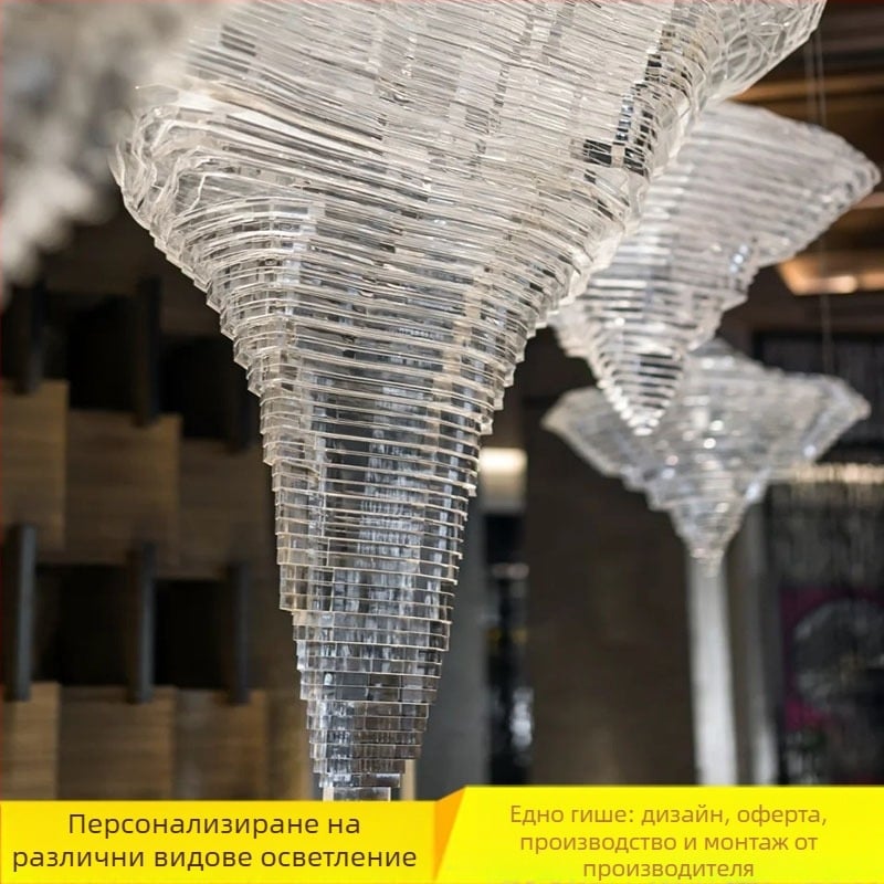 LED полилей и стенни светлини в мраморен стил за ресторанти, хотели и жилищни пространства