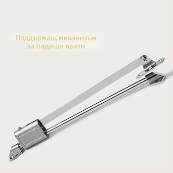 Шкафова врата с плавен самозадвижващ буфер и издърпващ прът, цинкова сплав, панта за падаща врата и регулируема наклонена опора за обувен шкаф