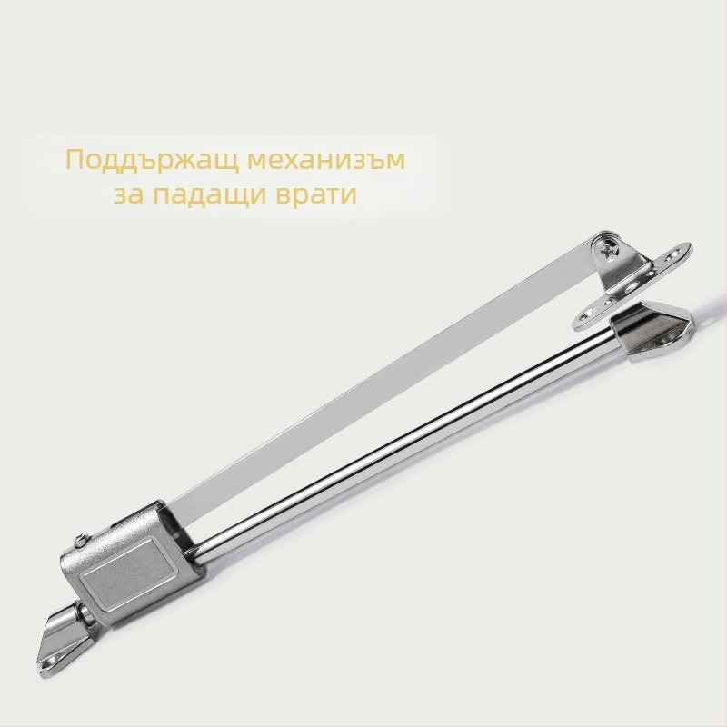 Шкафова врата с плавен самозадвижващ буфер и издърпващ прът, цинкова сплав, панта за падаща врата и регулируема наклонена опора за обувен шкаф