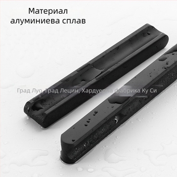 Дълга дръжка за гардеробна врата, Т-образна дръжка с кръгла глава за шкафове и чекмеджета, черна с златен акцент