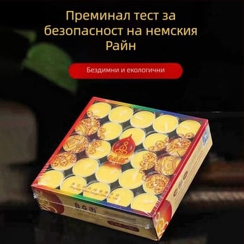 100 бездимни гхи свещи за поклонение пред Буда, домашен олтар, 2/4/8/24-часово горене