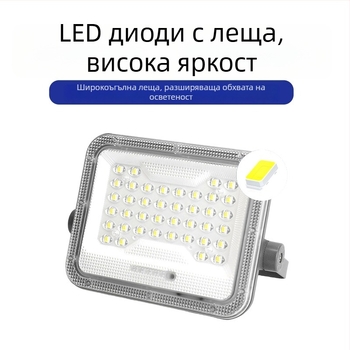 LED соларна стенна лампа за външен монтаж, водоустойчива IP67, интелигентен контрол на светлината с радарен датчик