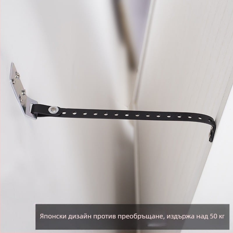 Антинаклонна лента за детски гардероб и мебели – фиксиране, висока товароносимост