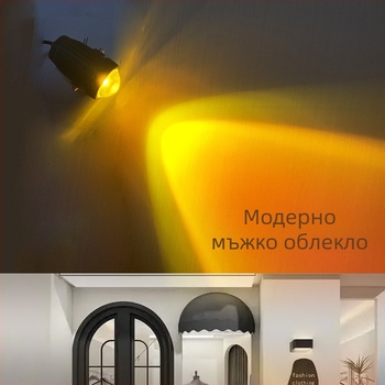 Външна витрина лого лампа, атмосферен стенен светилник, водоустойчива лампа за щанд на нощен пазар