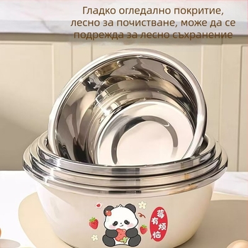 Неръждаема кухненска купа за миене на бебешки шишета, голям капацитет, мултифункционална купа за замесване на тесто и миене на зеленчуци