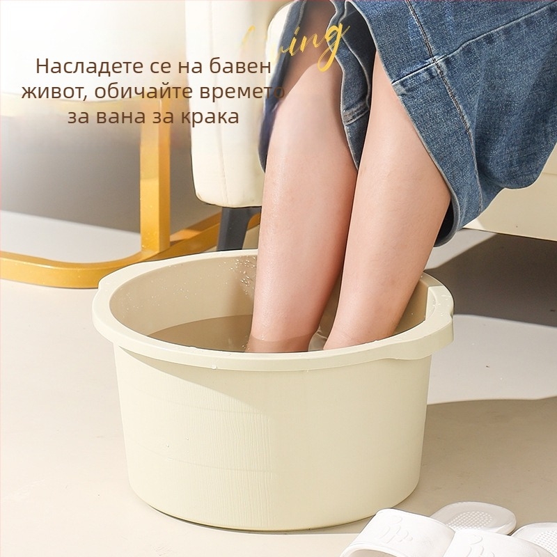Дълбока пластмасова вана за крака с масаж, изолирана, висока до подбедрицата