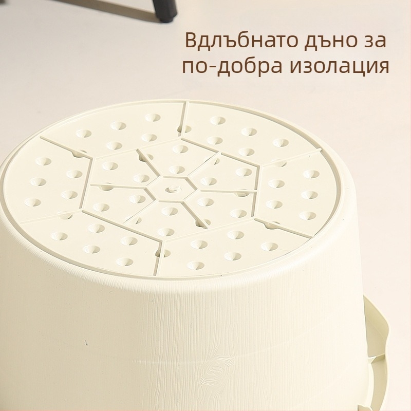 Дълбока пластмасова вана за крака с масаж, изолирана, висока до подбедрицата