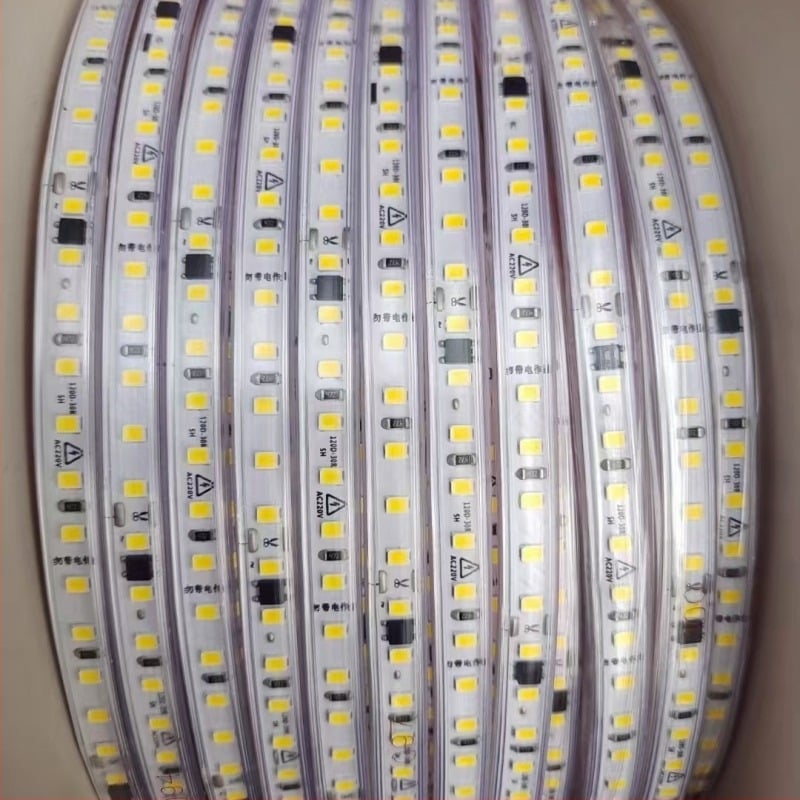 Супер ярка външна водоустойчива COB LED гъвкава светлинна лента, самозалепваща, линейна за домашен таван, покрив и външни стени