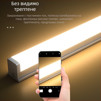 Интегрирана LED лампа тръба, T5 ултраярък дневна светлина, дълга лента T8, домашен пълен комплект с енергоефективен държач, 1,2 м