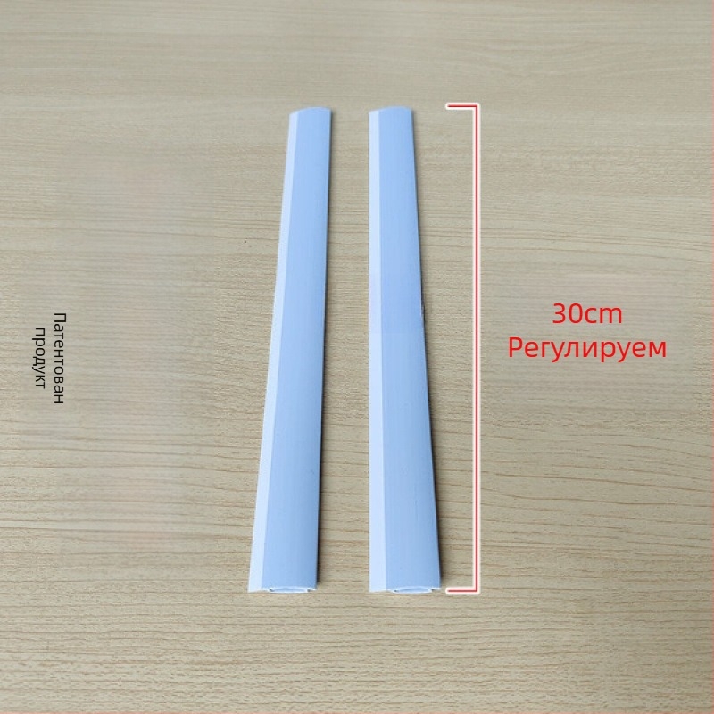 Комплект аксесоари за кант на кофа за прах с пластмасов скребец и мека лента