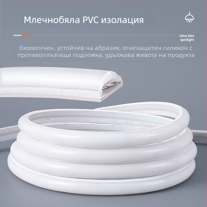 LED лента със самозалепваща силиконова водоустойчива COB, 220V – линейна светлинна лента за таван в дневната, ултра тънка и мека светлина