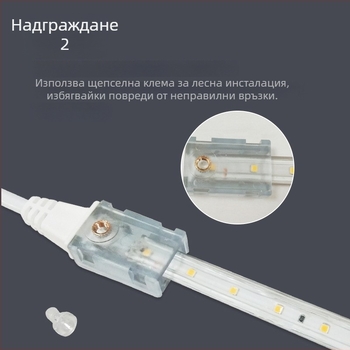 LED лента 220V без проводници за телевизионен фон, стена и таван, 2835 висока яркост