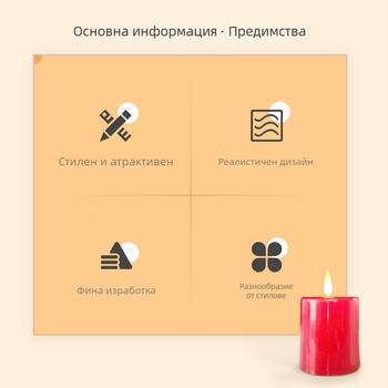 LED свещ лампа с цилиндрична форма и топла, трептяща светлина на свещ за спалня и всекидневна украса.