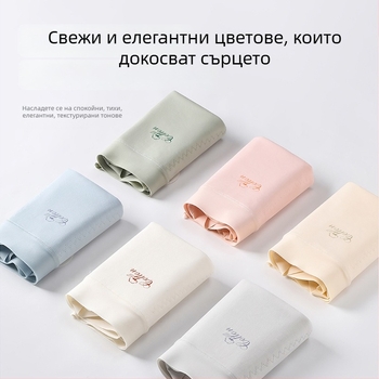 Дамски бикини с висока талия от чист памук, антибактериална вложка, дишащи и нежни към кожата, тънки, подходящи за следоперативен период след секцио