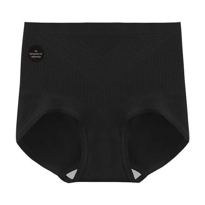 Нов модел: 7A коприна антибактериална shapewear дамски бикини с средно-висока талия, повдига дупето, контрол над корема, безшевни, високоеластични