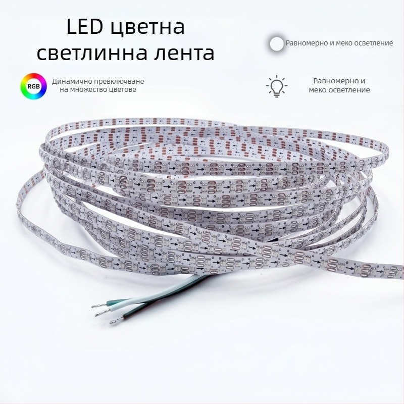 5 мм фантазийна LED лента, модел 0807, програмирана линейна лента с дистанционно управление