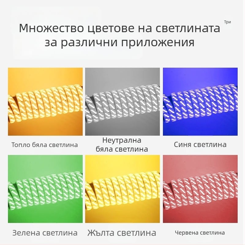 220V външна водоустойчива светодиодна лента с пет реда, 320 светодиода, 16W, 120° ъгъл на лъча, Philips LED чипове