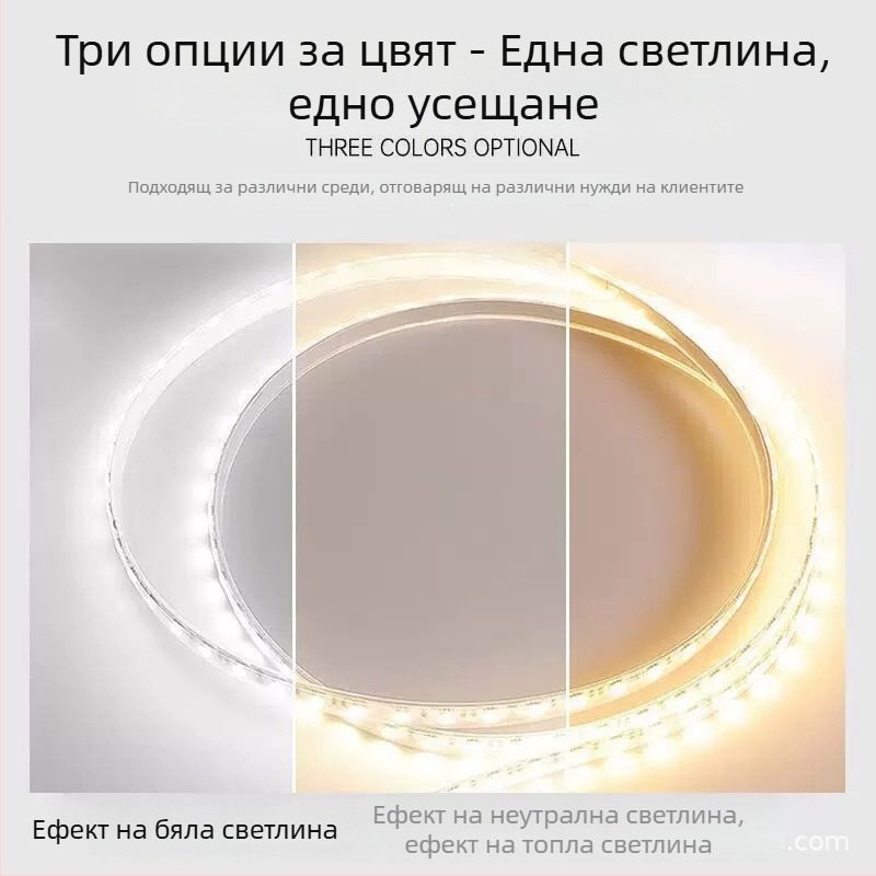 24V нисковолтажна LED лента с 240 диода, двуцветна температура и триецветно осветление, интелигентно димиране и настройка на цвета чрез смарт система