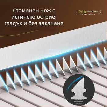XINGHE Многофункционален резач за картофи: жулиен, настъргвач, резач за филийки със силиконова дъска