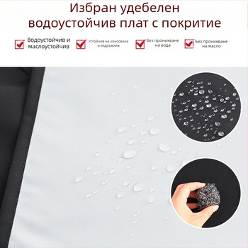 Без ръкави престилка в еднотонен цвят, водоустойчива и маслоустойчива за домашна кухня и кетъринг, унисекс, с персонализирано лого