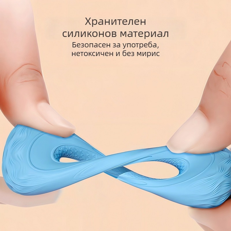 Силиконов пръстен за захват за мъже и жени — трениране на мускулите на ръката и силата на захвата, упражнения за петте пръста, за всички възрасти