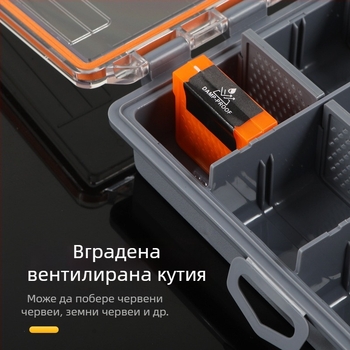Huiyu Warehouse ABS кутия за съхранение на риболовни примамки и аксесоари – организатор на принадлежности