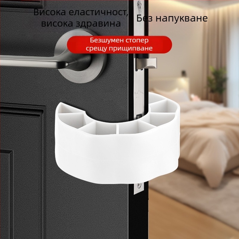 Детски предпазител за врати за спалня и баня, против зажимане на пръсти, за плъзгащи се стъклени врати, PVC