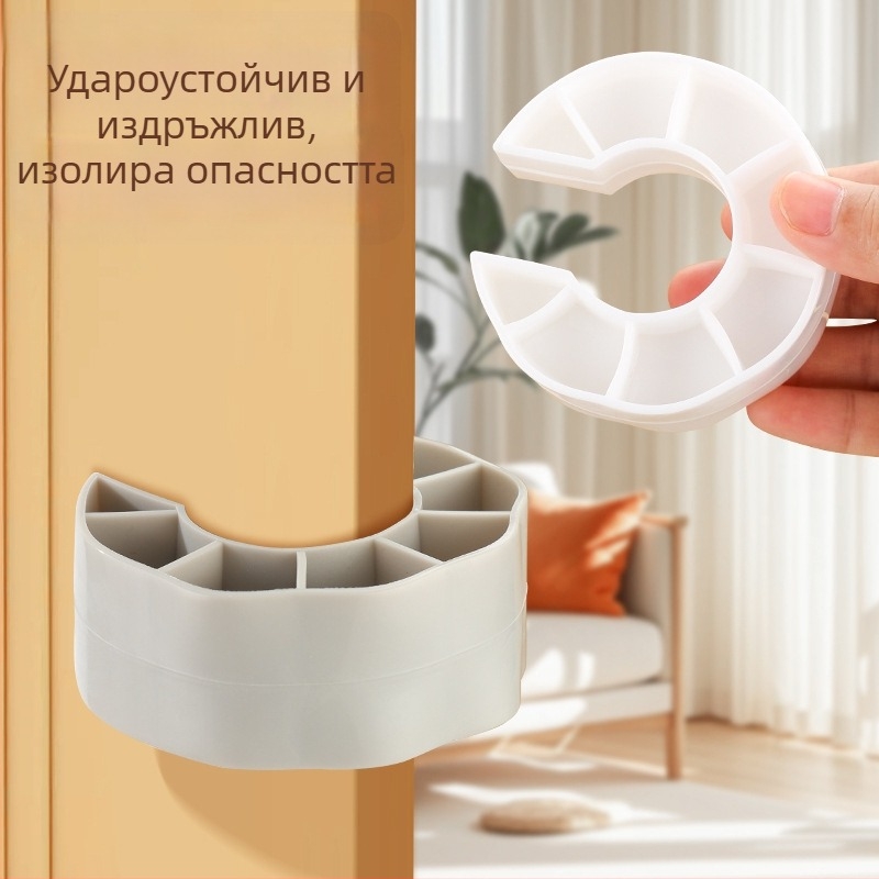 Бебешки предпазител за врати – антищипване, за спалня и тоалетна, подходящ за плъзгащи и стъклени врати