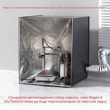 3D принтер изолационен капак Tuozhu A1 Lite P1, прахозащитна изпускателна кутия, устойчив на високи температури