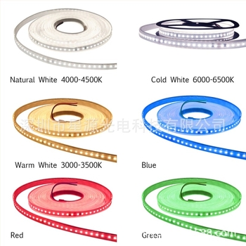 LED лента 220V, 2835 SMD, гола платка, без драйвер, самозалепваща осветителна лента