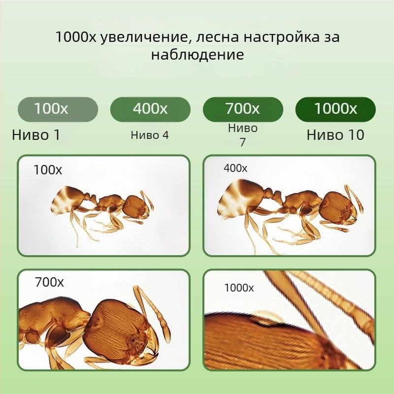 Портативен цифров микроскоп с дисплей за детски научно-изследователски астрономически експерименти, модел 3011