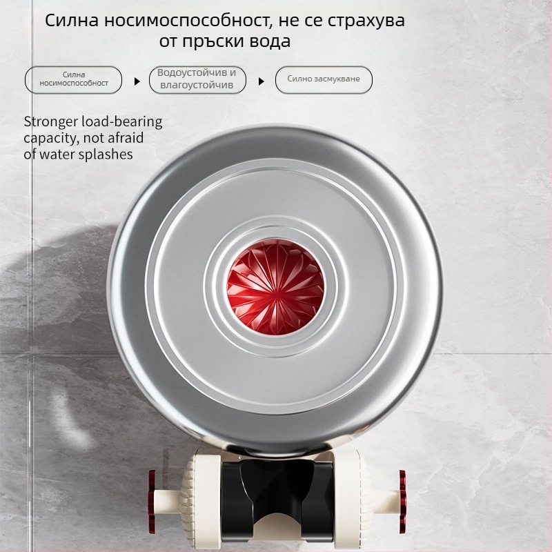 Душова поставка със вакуумна вендуза, стенен монтаж без пробиване, здрав държач за душ глава