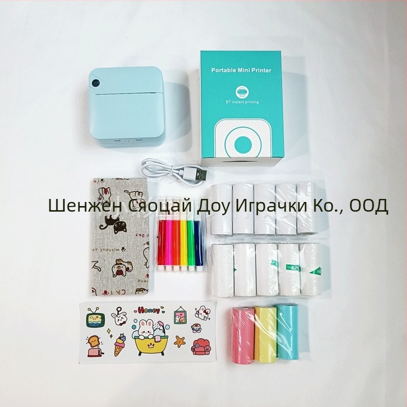 C17 безжичен принтер за етикети с Bluetooth, компактно преносимо устройство за печат на етикети, формат 5,7 см
