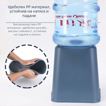 Пластмасов квадратен кош за отпадъци за дом и кухня, 8 л, без капак