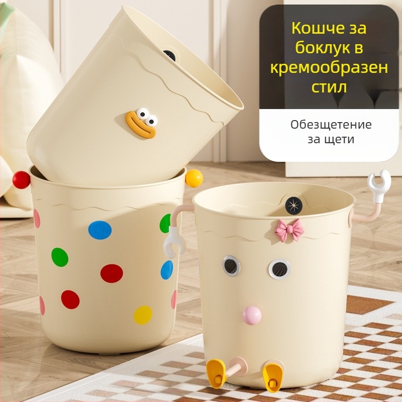 Пластмасов кош за боклук без капак, 8 л, за дома – хол, спалня, кухня, баня, офис, общежитие