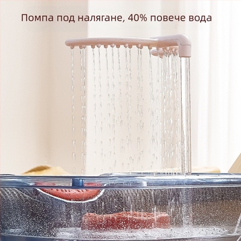 Домашен басейн за измиване на коса с голям капацитет, U-образен душ, водна циркулация и нагряване, за миене на коса докато лежите в леглото.