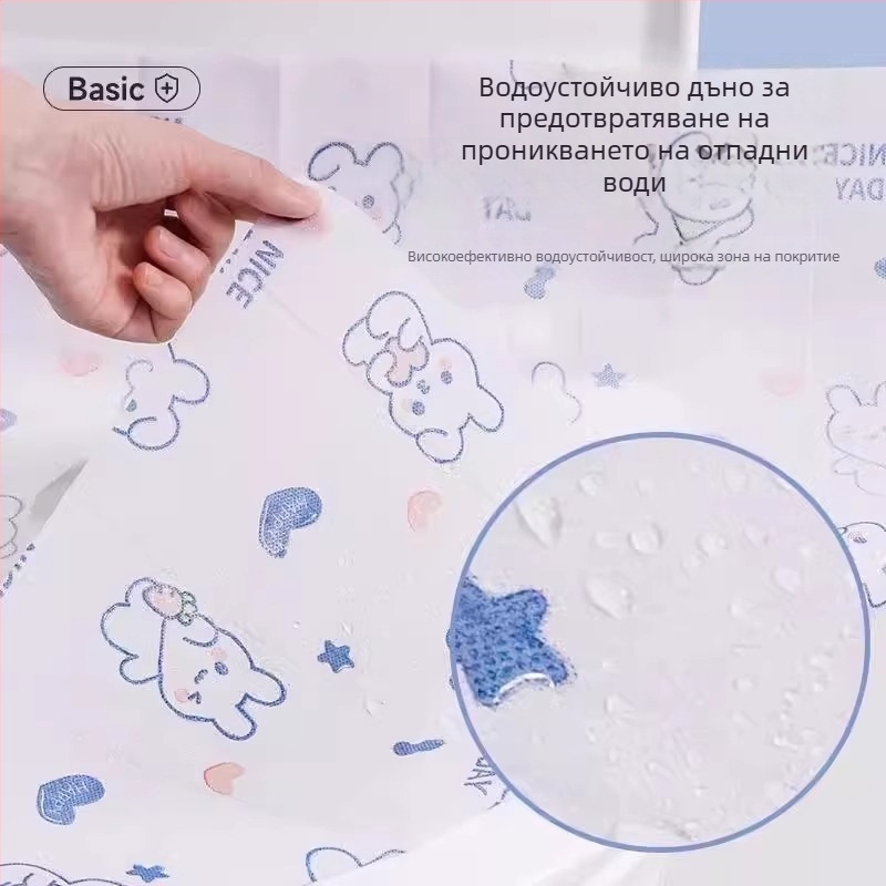 Еднократни предпазни капачета за седалка на тоалетната, индивидуално опаковани, допълнително дебели, пълно покритие, за употреба след раждане, пътуване, хотели и командировки