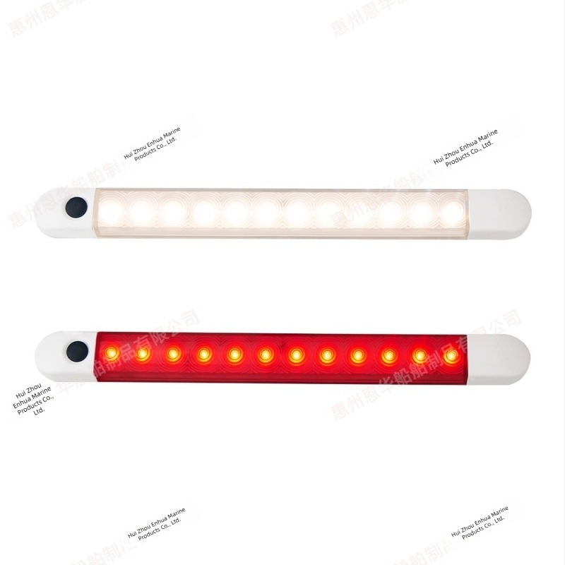 LED осветление за кабина на каравана — вътрешно осветление, лента за четене, светлина за стълбище и коридор със превключвател, двуцветна